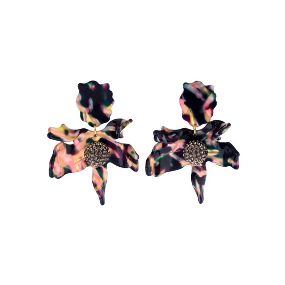 Lele Sadoughi Crystal Lily Earrings